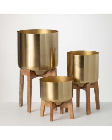 BRASS PLANTER ON STANDS Gifts