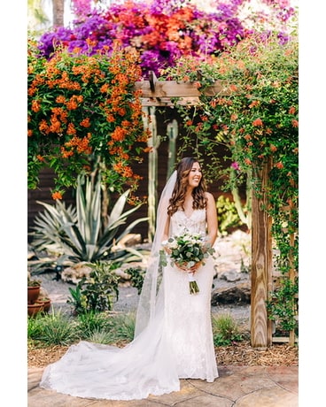 Sunken Gardens Wedding Arrangement