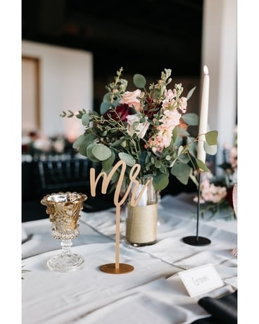 Hyde House Tampa - Reception Bridal Table Wedding Arrangement