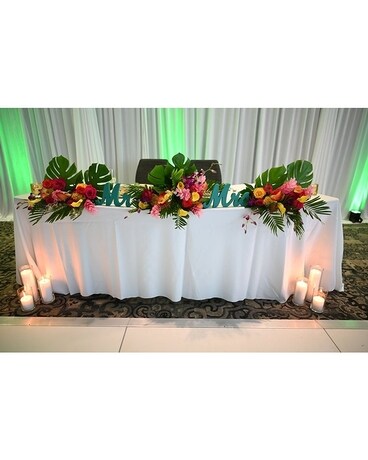 The Florida Aquarium Wedding Arrangement
