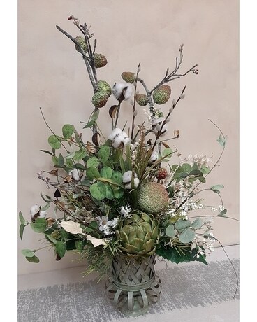Artichoke Fall Silk Dried Flowers