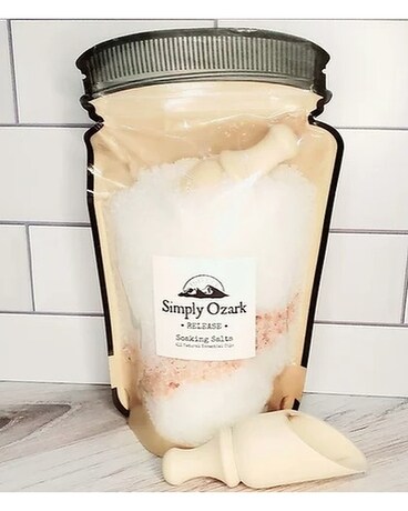 Simply Ozark Muscle Ease Soaking Salts with Scoop Gifts