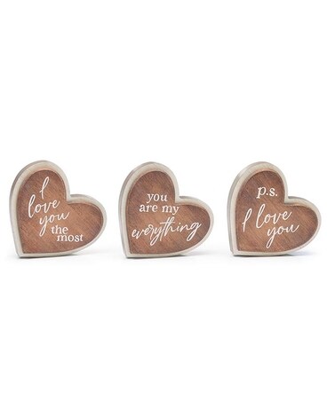 Heart Message Shelf Sitter Gifts