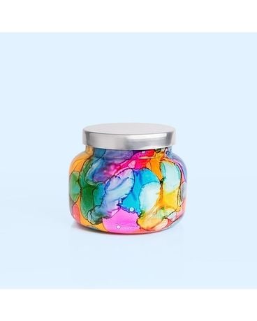 Capri Blue Volcano Rainbow Watercolor Jar Candle Jar Candle