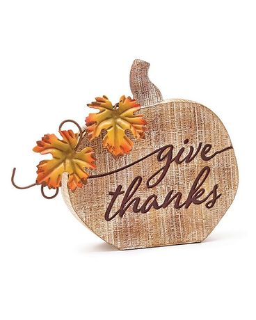 Give Thanks Resin Pumpkin Gifts