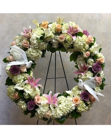Wreath of Peace Sympathy Arrangement