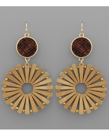 Snake Disk Earrings Gifts