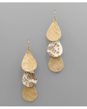 Snake Teardrop Earrings Gifts