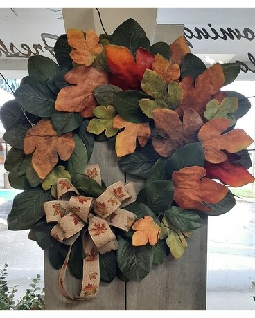 Fall Silk Wreath Dried Flowers