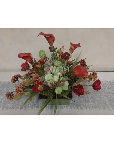 Sage & Mango Fall Silk Dried Flowers