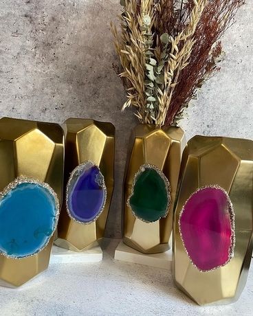 Agate - Gold Vase Gifts