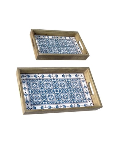 Blue Medallion Tile Tray Gifts
