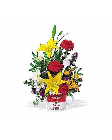 The Teleflora Campbell's® ''Get Well'' Bouquet Flower Arrangement