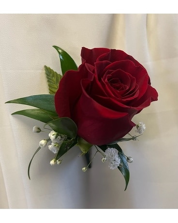 Red rose Boutinere Boutonniere