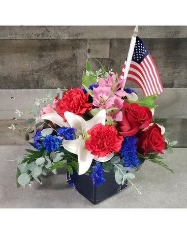 America The Beautiful Flower Arrangement