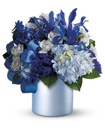 Blue Blooms Bouquet Flower Arrangement