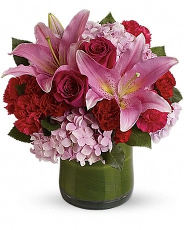 Fabulous in Fuchsia Flower Arrangement