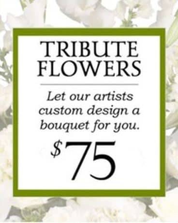 Custom Design Sympathy Bouquet $75 Flower Arrangement