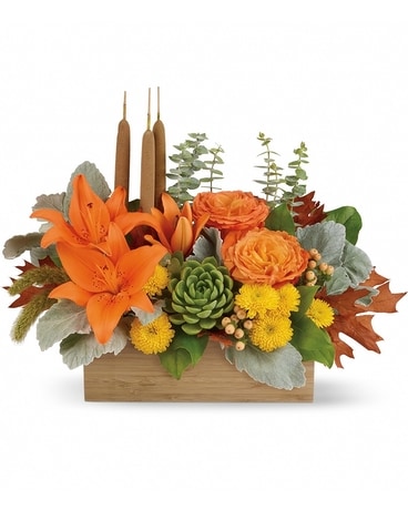 Fall Woodland Garden Flower Arrangement