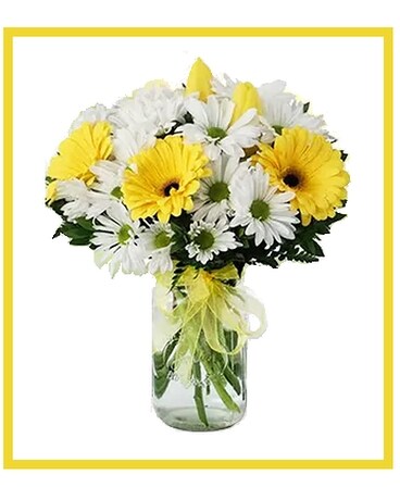 Mason Jar Magic Bouquet Flower Arrangement
