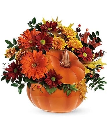 Country Pumpkin Bouquet Flower Arrangement