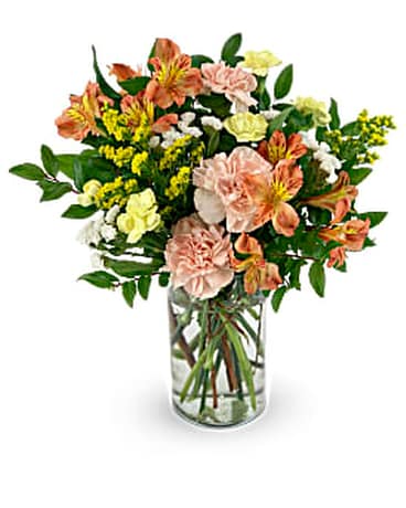 Serene Sunset Bouquet Flower Arrangement