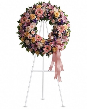 Graceful Wreath Flower Arrangement