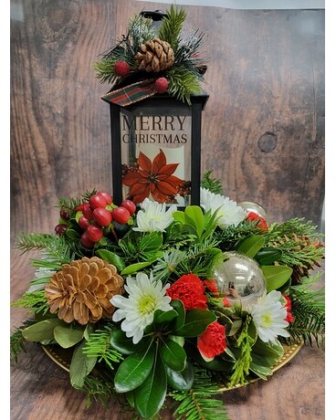 Merry Christmas Lantern Arrangement Custom product