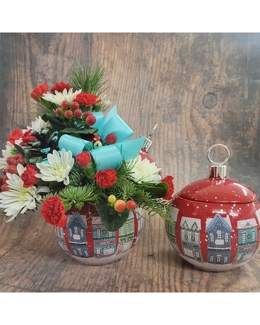 Holiday House Ornament Arrangement Custom product