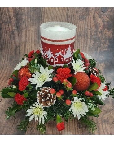Up on the Housetop Flower Arrangement