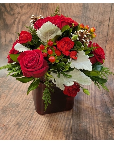 Colors of Christmas Flower Arrangement