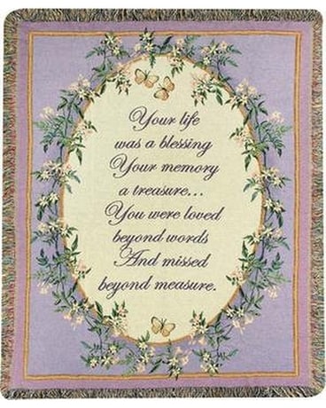 Your Life Was a Blessing Tapestry Custom product