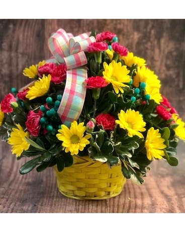 Basket Arrangement Flower Arrangement