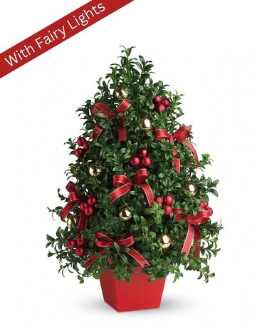 Deck The Halls Tree Flower Arrangement