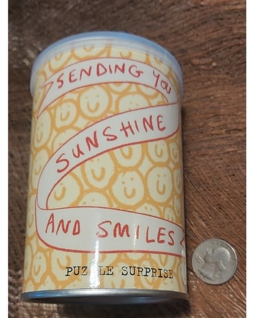Sending Smiles and Sunshine Puzzle Can Gifts