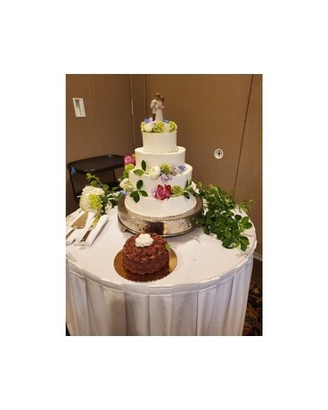 Tavistock Wedding Cake Flower Arrangement