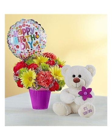 Lotsa Love Birthday Flower Arrangement