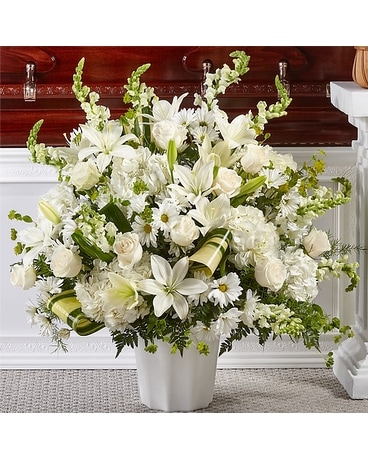 Thoughts of Tranquility Basket Flower Arrangement