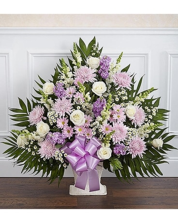 Tradition Funeral Basket Flower Arrangement