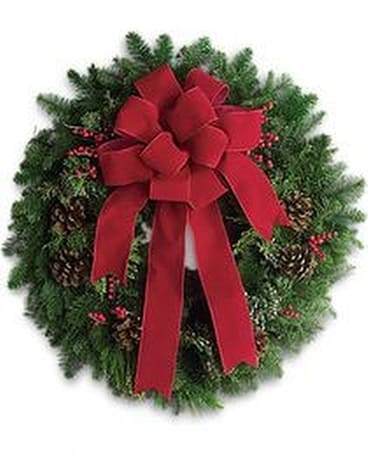 Traditional Wreath Flower Arrangement