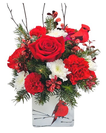 Crimson Flower Arrangement