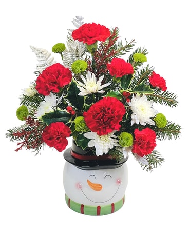 Frosty Flower Arrangement