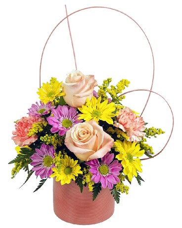 Peach Bellini Flower Arrangement