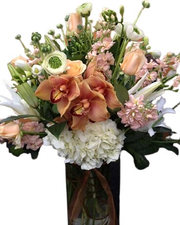 Bronze Cymbidium Dream Flower Arrangement