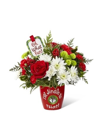 I'll Jingle to That Flower Arrangement