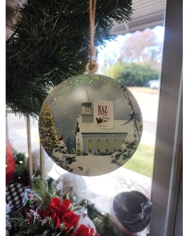Raz Resin Church Ornament 10pc Gifts