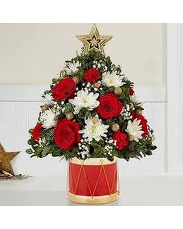 Christmas Flower Tree Flower Arrangement