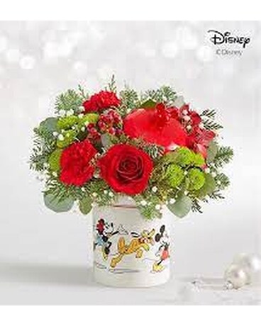 Mickey and Friends Cookie Jar Flower Arrangement