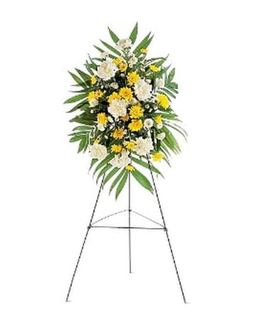 Yellow Dawn Spray Flower Arrangement