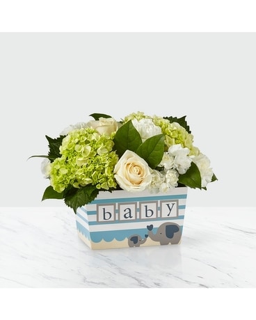 Darling Baby Boy Flower Arrangement